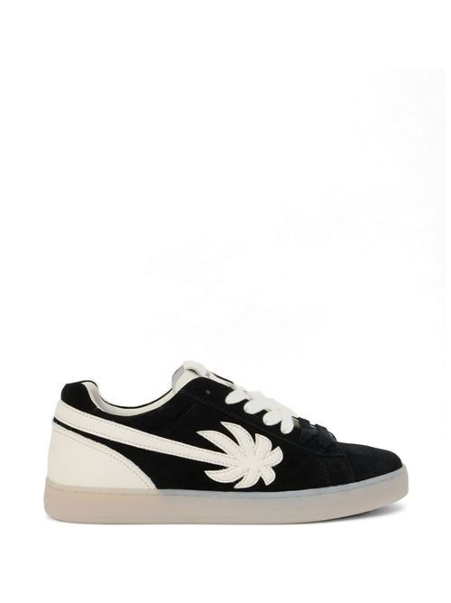 Sneakers uomo Palm Angels Palm Tennis suede nere PALM ANGELS | PMIA111S26LEA001100B